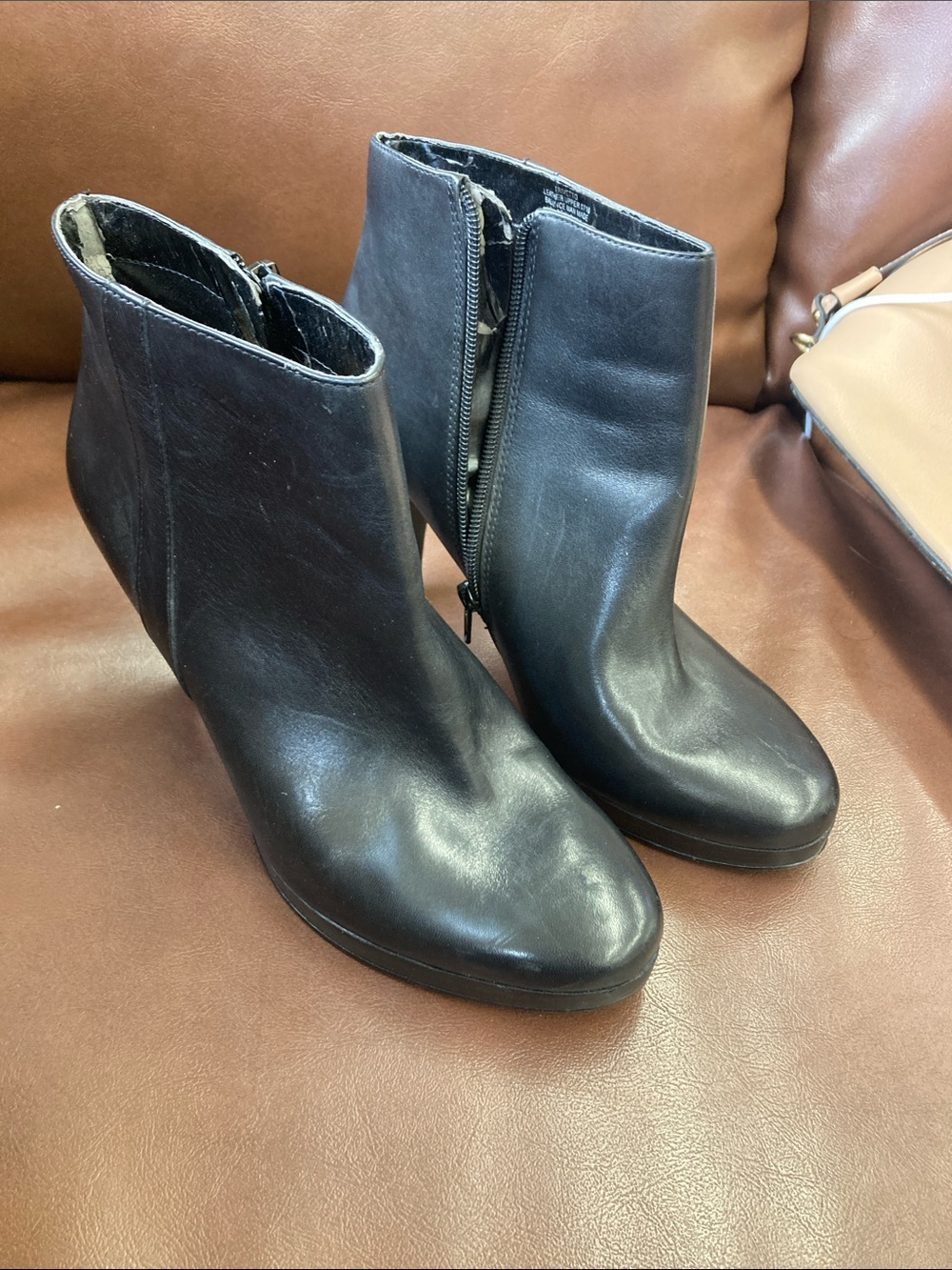 Classic Black Leather Women’s Ankle Boots